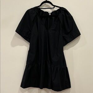 A New Day Black Cotton Dress Sz S